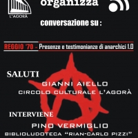 Si continua a parlare della Rivolta del ’70 con il Circolo Culturale “L’Agorà”