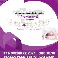 Giornata Mondiale della Prematurità, il Palazzo del Comune di Laterza si colora di viola