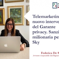 Telemarketing: nuovo intervento del Garante privacy. Sanzione milionaria per Sky