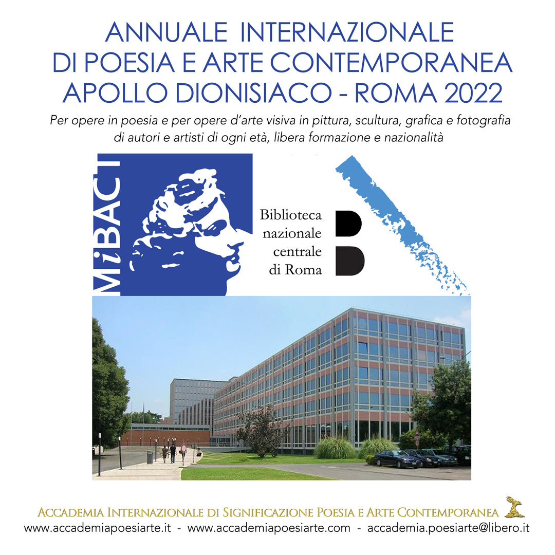 L’Annuale Internazionale Apollo dionisiaco invita poeti e artisti alla Biblioteca Nazionale Centrale di Roma