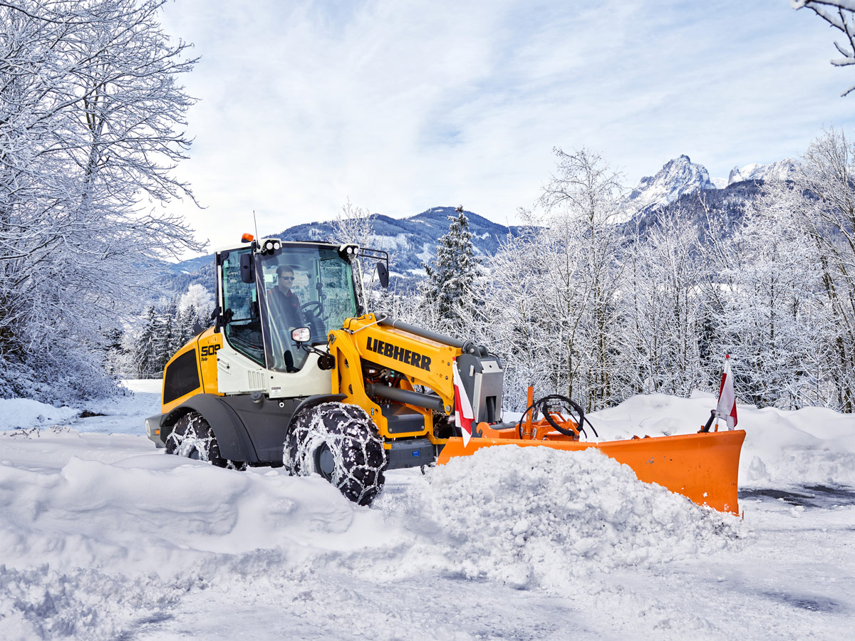 Omologazione degli pneumatici Vredestein sulle pale gommate Liebherr