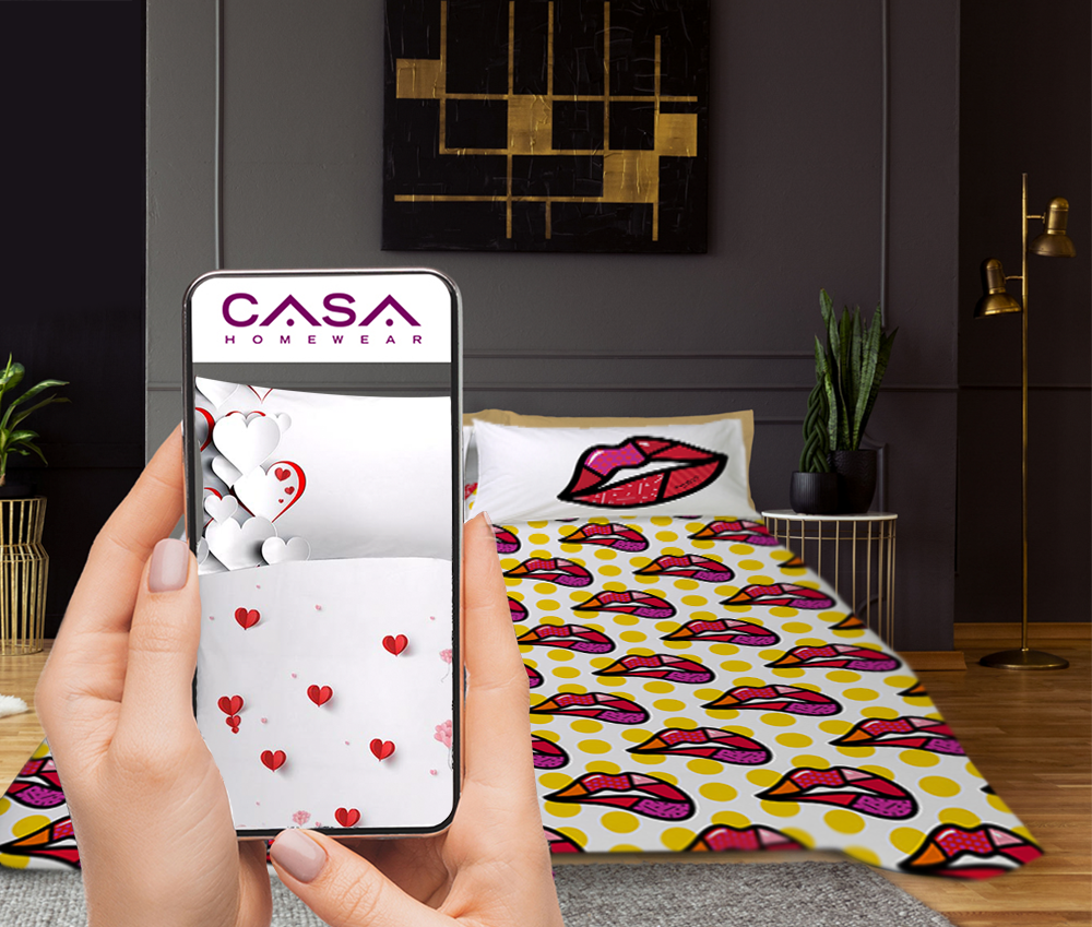 La Realtà Aumentata per scegliere il letto di San Valentino, le proposte Happidea di Cotonificio Zambaiti in CASAhomewear