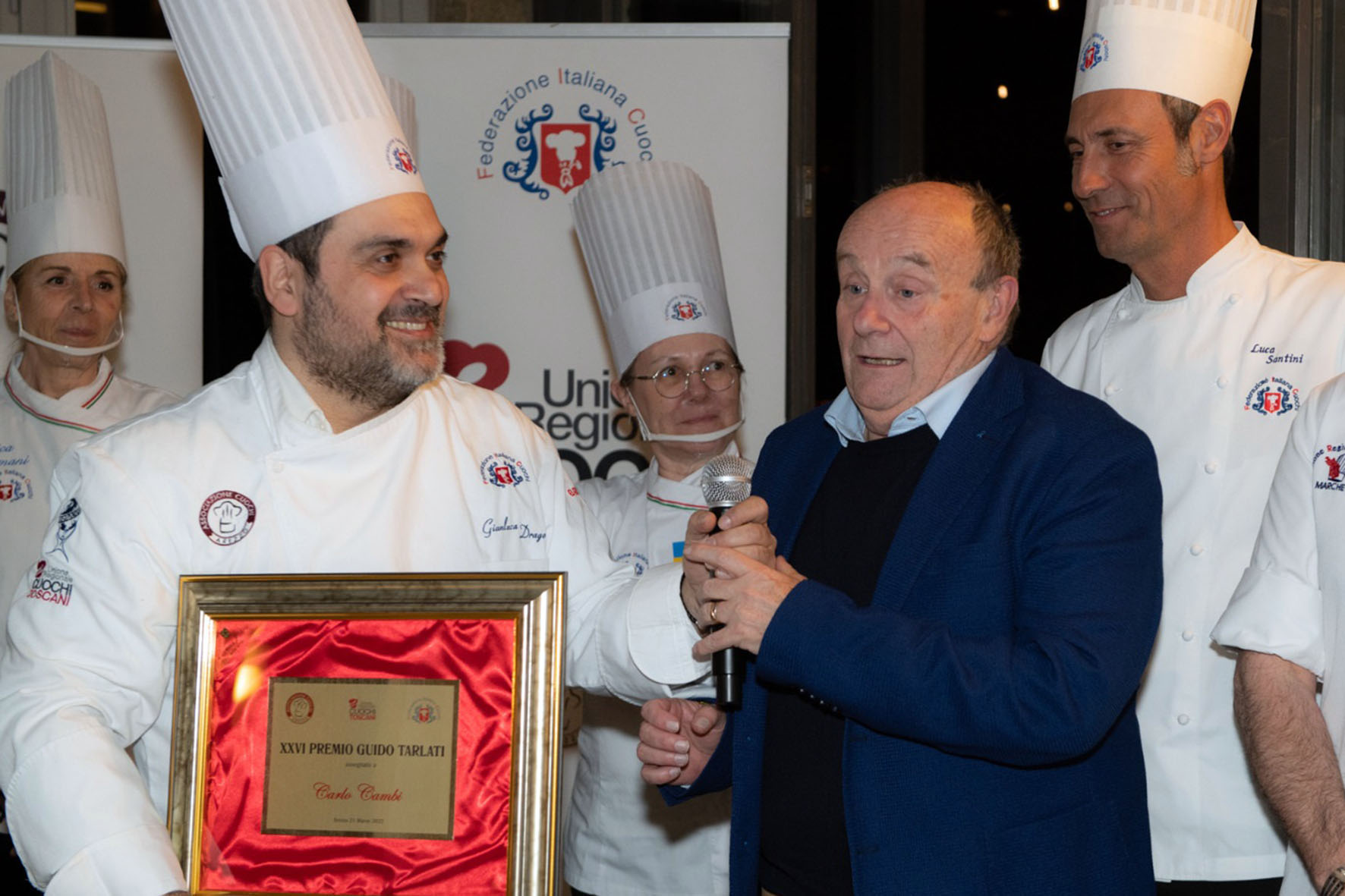 L’Associazione Cuochi Arezzo ha conferito il Premio Tarlati a Carlo Cambi