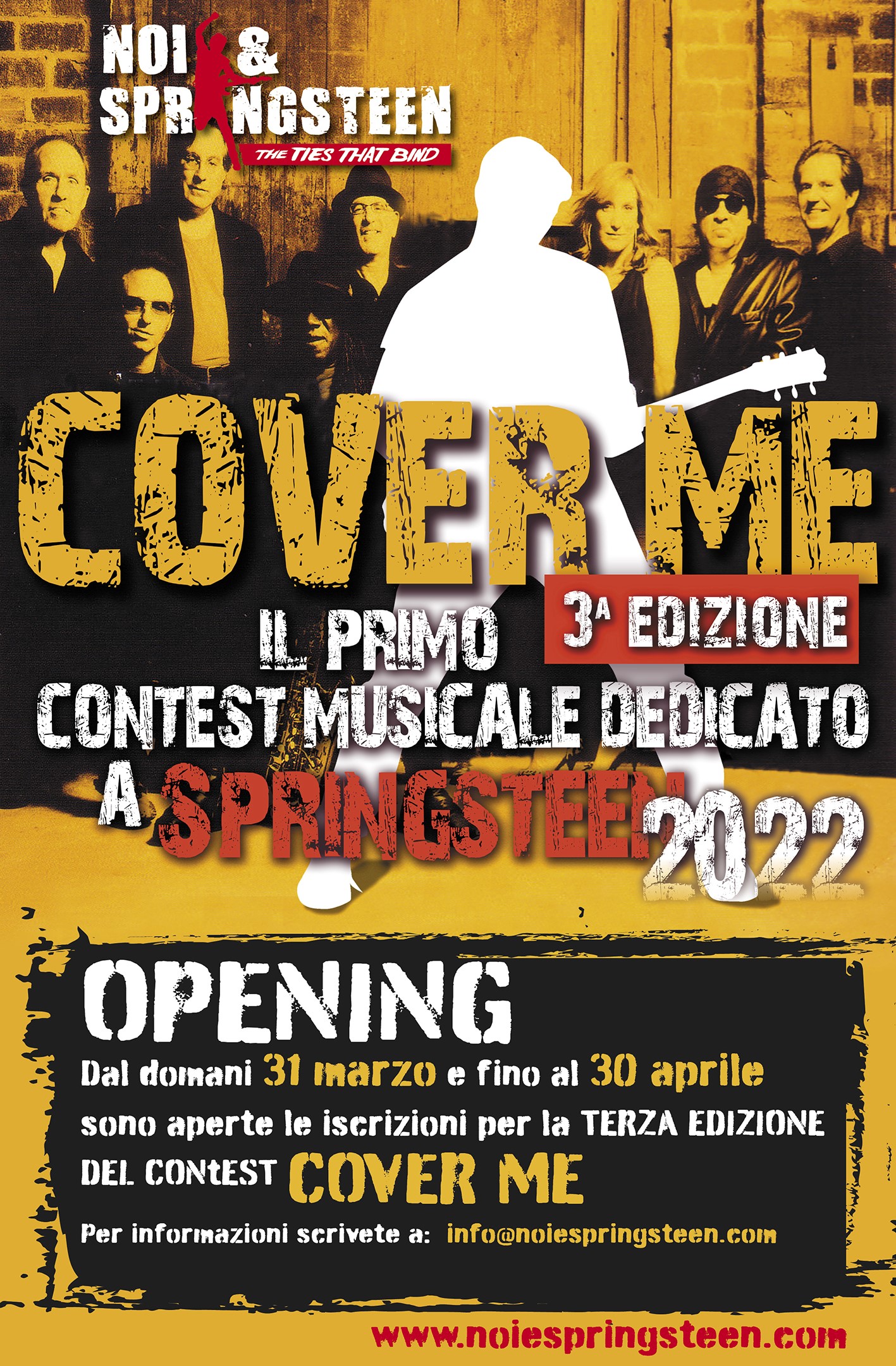 Torna “Cover Me”: al via la terza edizione del contest dedicato a Bruce Springsteen