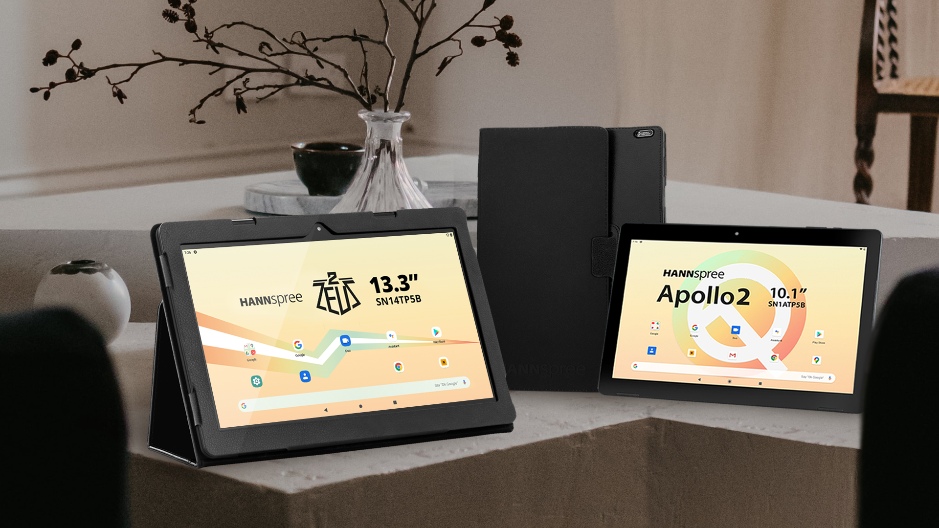 Il nuovo Tablet PC Zeus 2 da 13,3 pollici di HANNspree offre maggior spazio di visualizzazione e migliori prestazioni  nelle modalità mobile