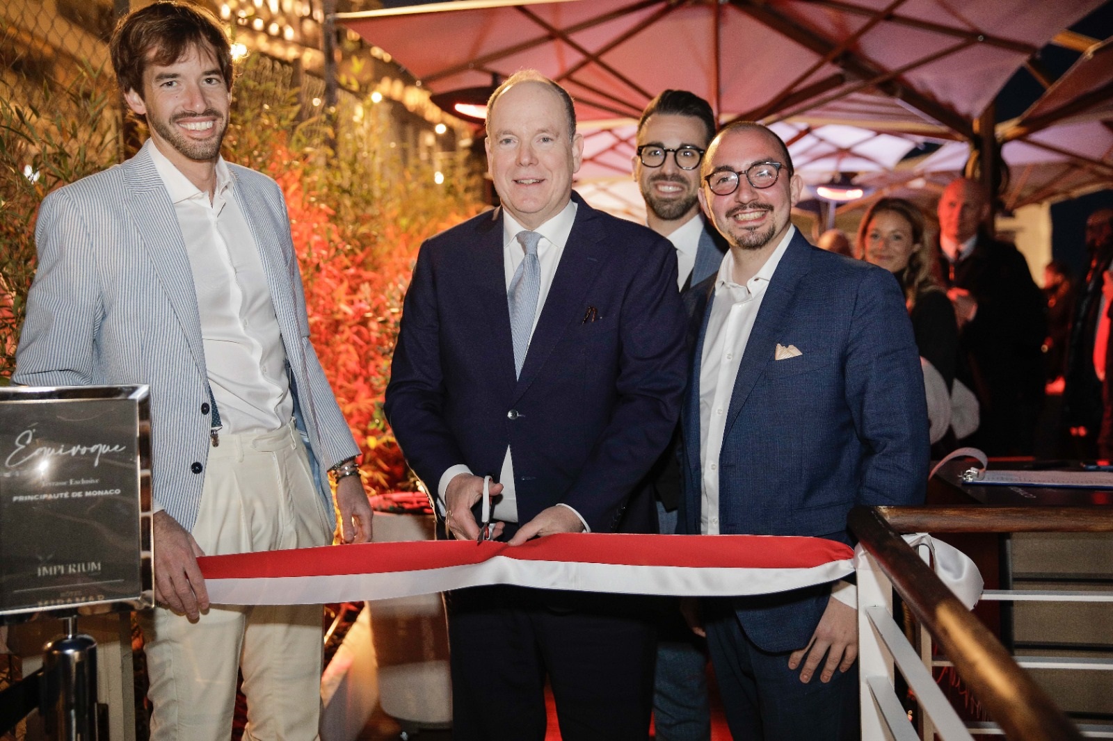 Alla presenza del Principe Alberto II un Team Italiano inaugura la Terrazza Equivoque nel Principato di Monaco