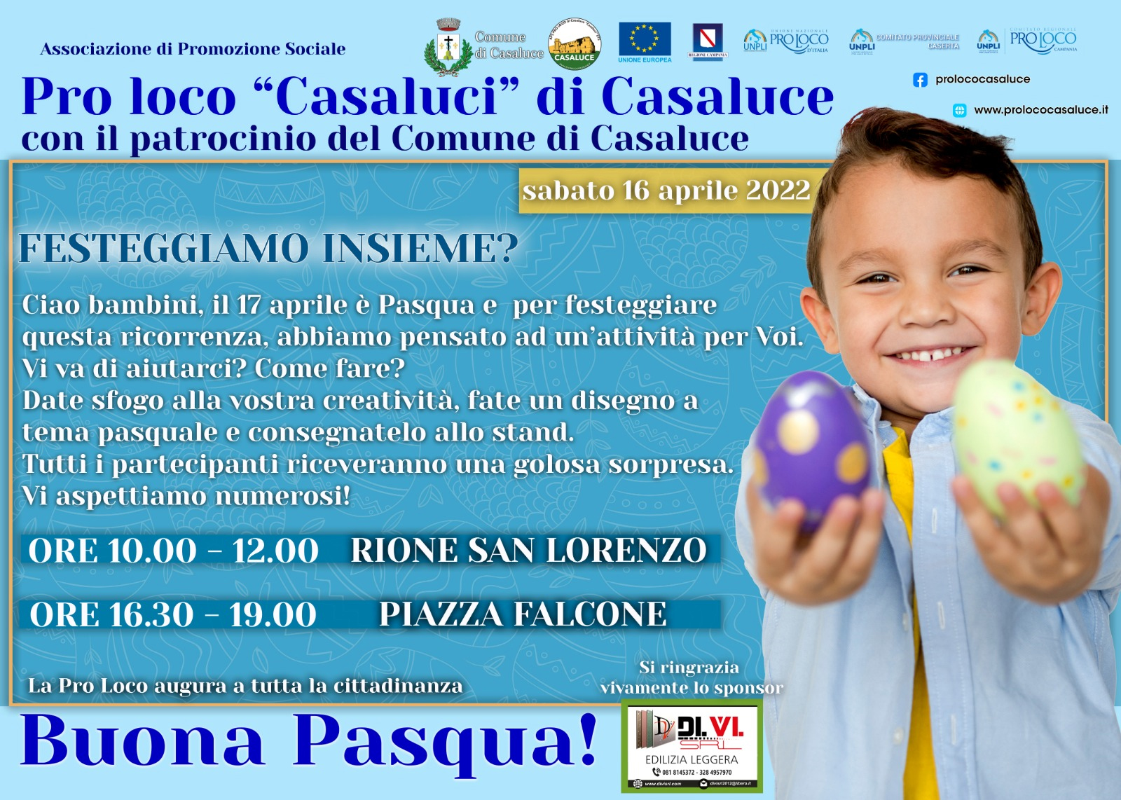 VIGILIA DI PASQUA PER LA GIOIA DEI BAMBINI