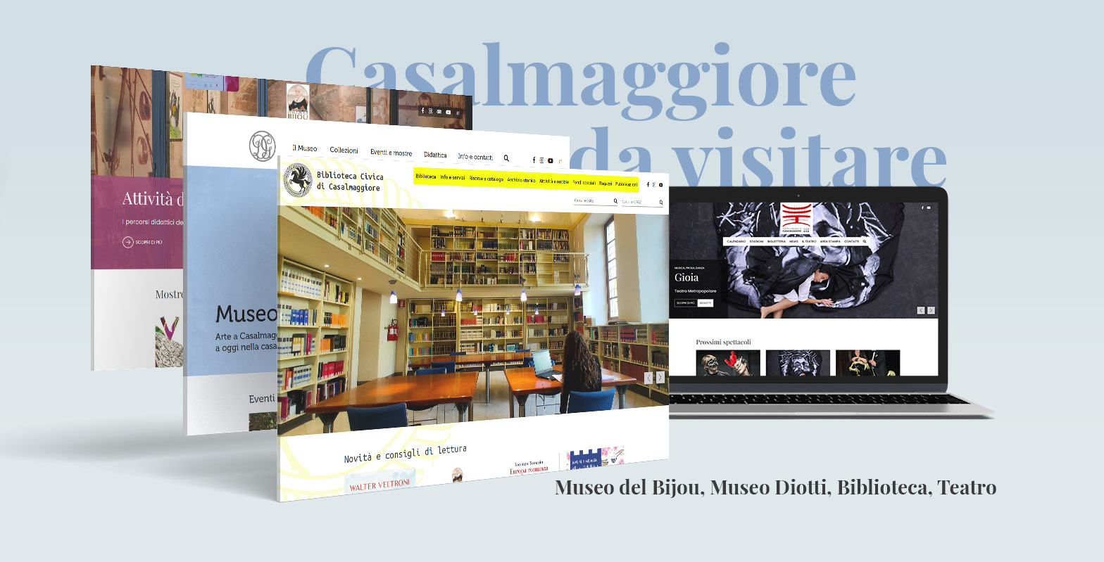 Nuove tecnologie multimediali a sostegno della cultura e della ripartenza del settore: gli istituti culturali di Casalmaggiore (CR) hanno scelto YouCo  per la realizzazione dei nuovi portali web