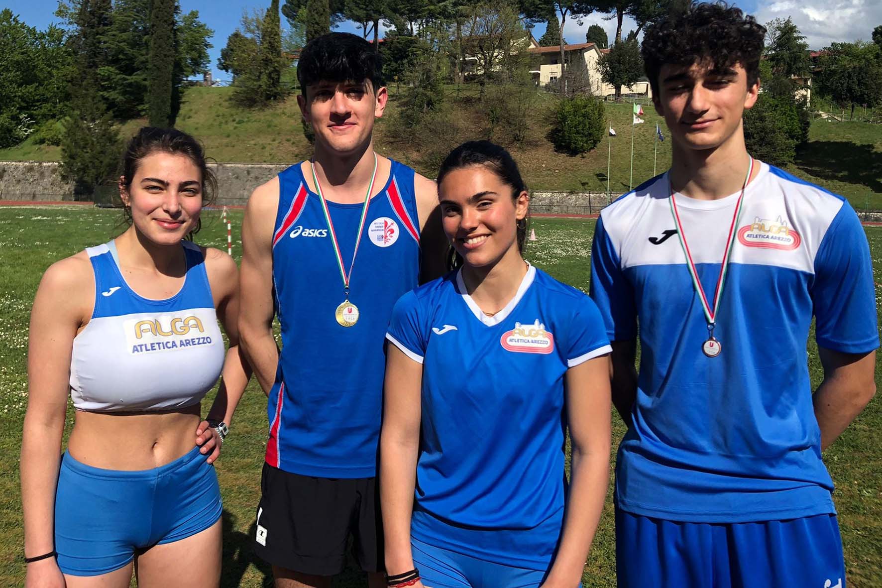 L’Alga Atletica Arezzo centra tre medaglie al Trofeo della Liberazione 