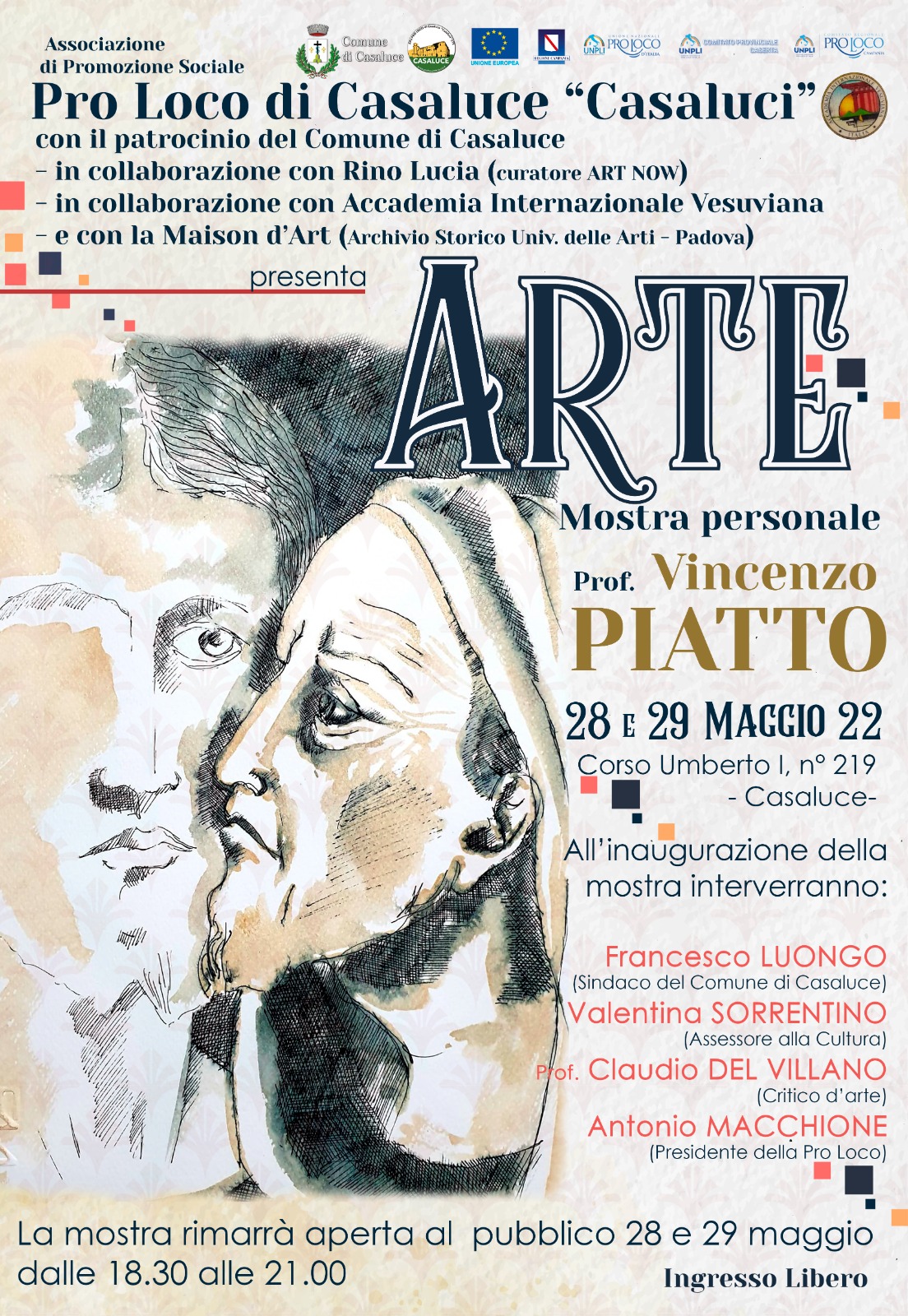 ARTE – mostra personale del Prof. Vincenzo PIATTO