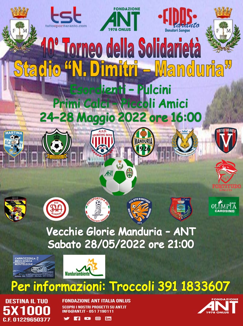 Torna il Torneo della Solidarietà ANT