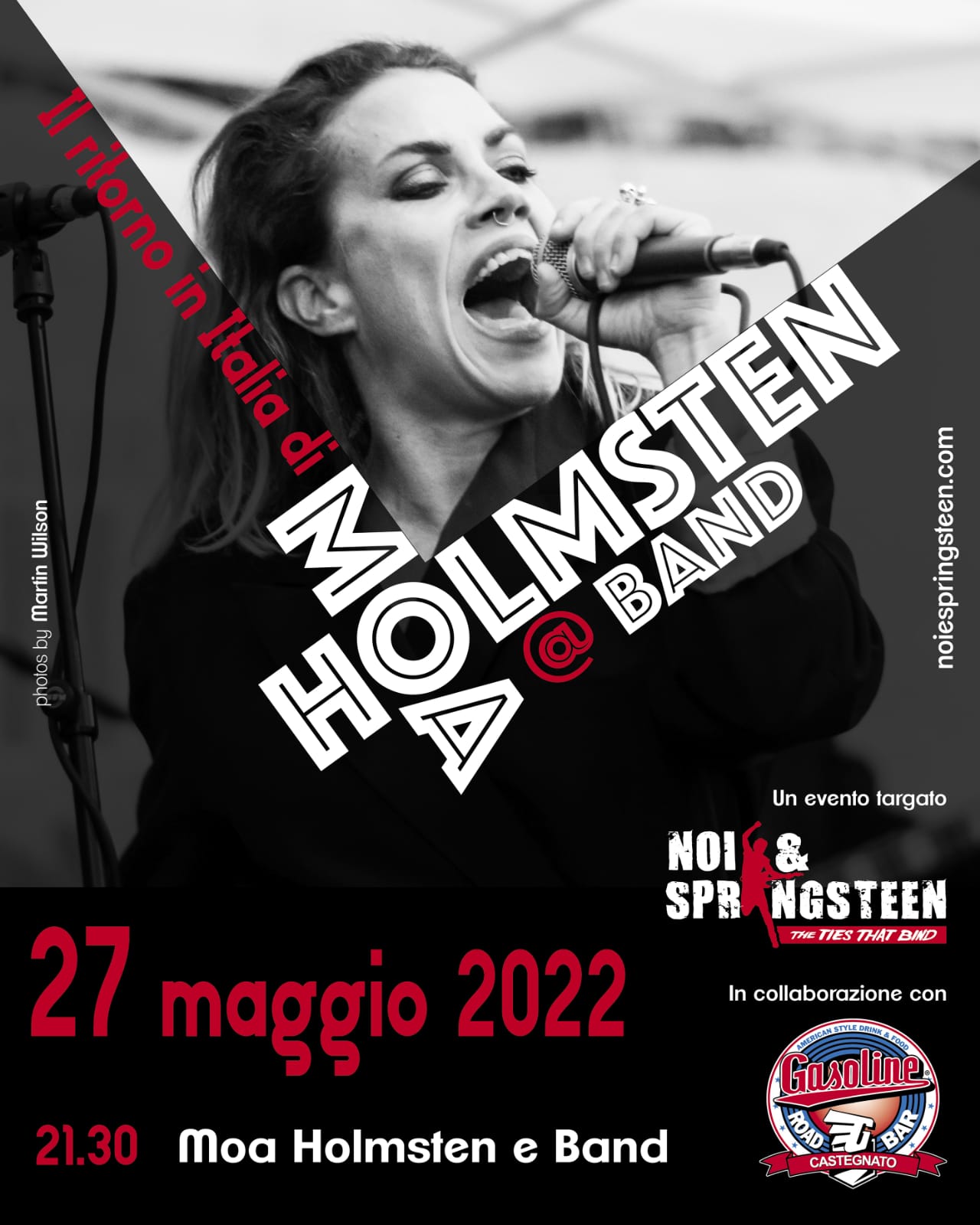 NOI & Springsteen : il Gasoline si scatena sulle note rock di Moa Holmsten e Band