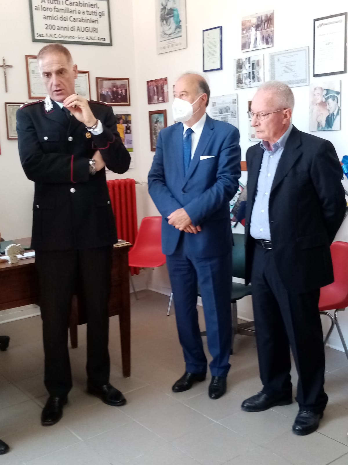 La sezione del Corpo Ambientale Nazionale di Rocca D’Arce si confronta con la dirigenza dei Carabinieri per coordinare azioni comuni