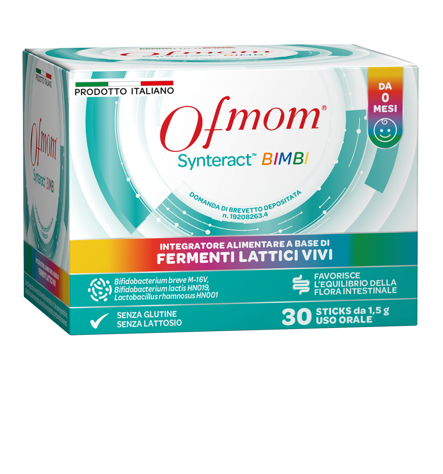 Da Ofmom SynterActTM BIMBI il primo integratore alimentare per bambini inodore, incolore adatto anche a intolleranti o allergici a lattosio e glutine