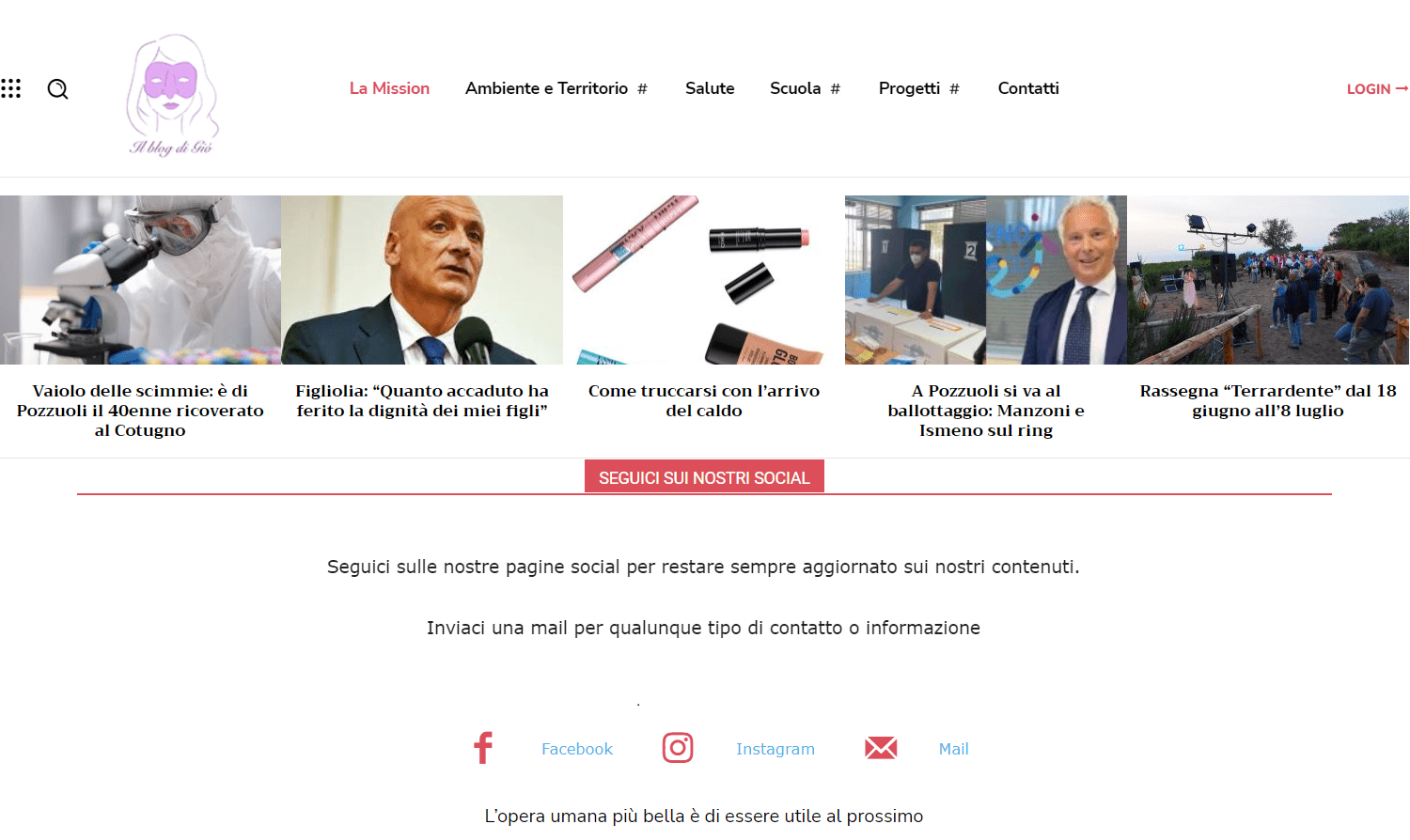 Perché nasce il Blog di Giò