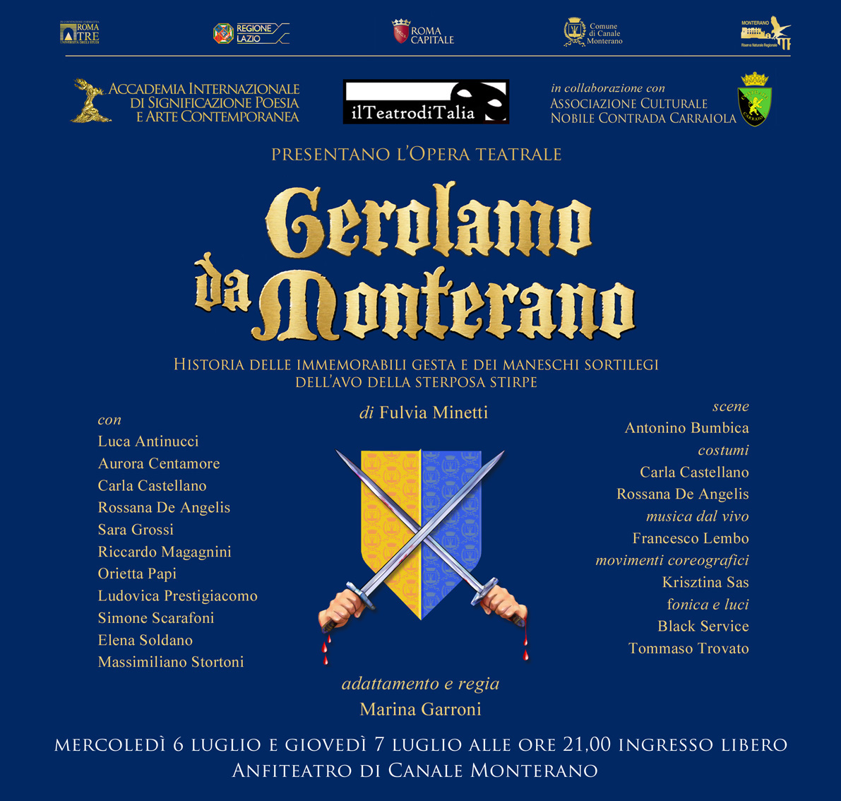 Opera teatrale “Gerolamo da Monterano”