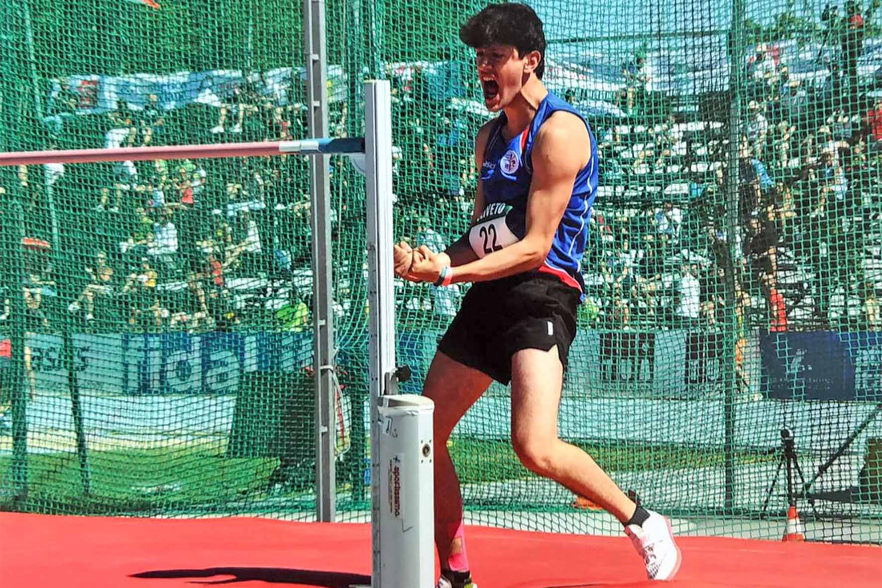 Un quinto posto nazionale per Federico Rubechini nel salto in alto