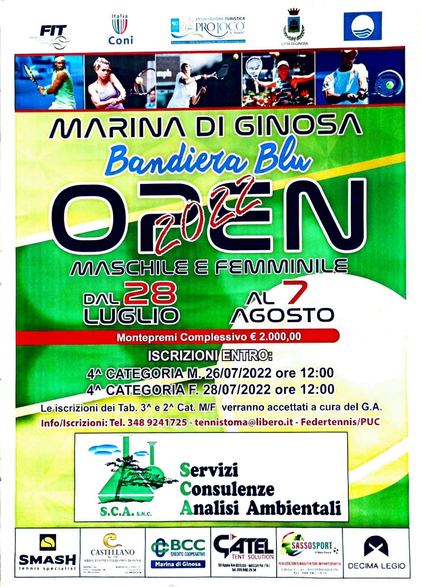 Marina Di Ginosa Open Bandiera Blu, al via la decima edizione