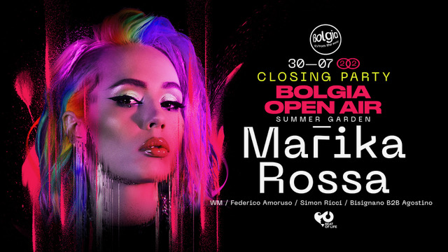  30/7 Marika Rossa fa ballare Bolgia Open Air Summer Garden - Bergamo 