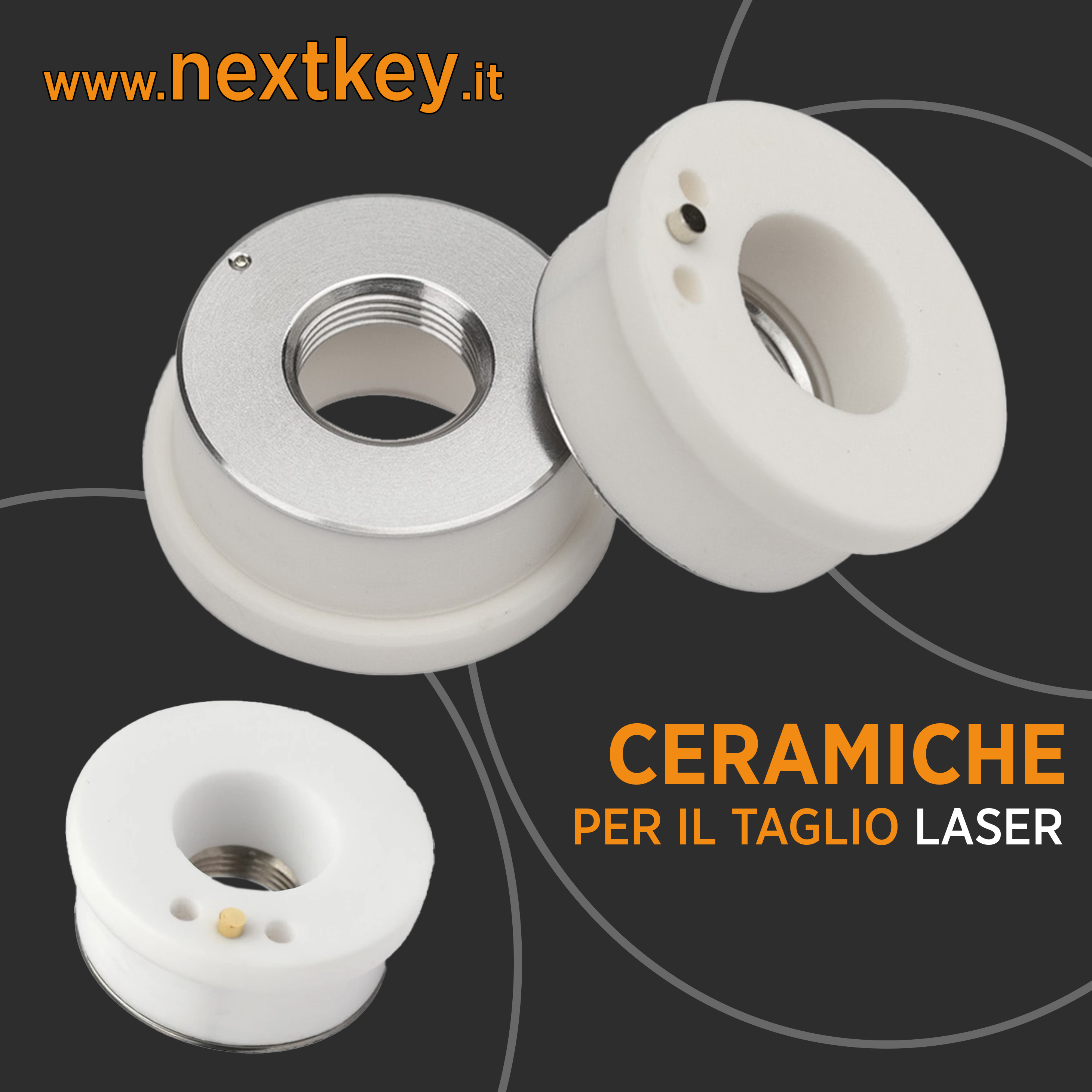 Vendita ceramiche per impianti e macchine taglio laser