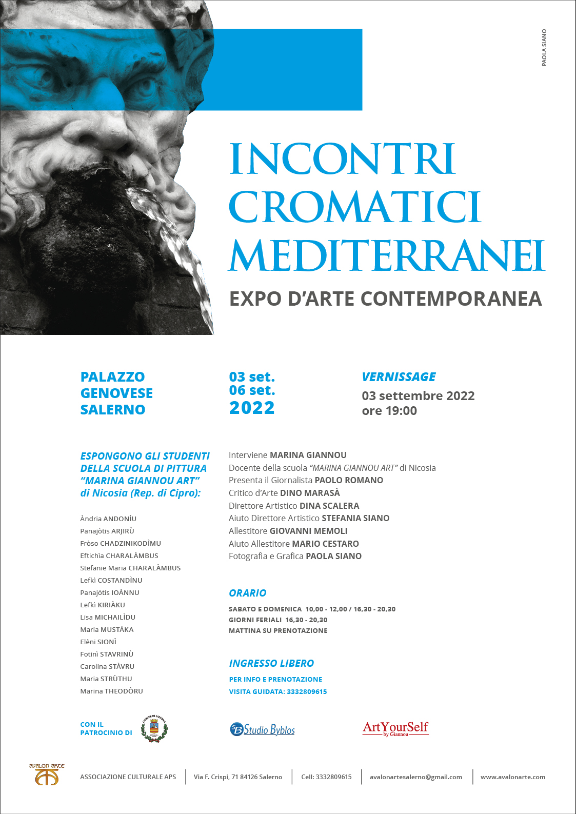 Expo d'Arte Contemporanea INCONTRI CROMATICI MEDITERRANEI a Salerno 