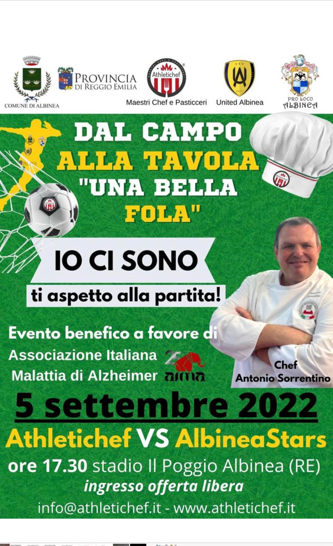 Tutto è pronto per la realizzazione dell’evento solidale di Albinea