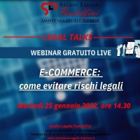 LEGAL TALKS:E-commerce: come mettere in sicurezza il sito web ed evitare rischi legali? webinar gratuito 