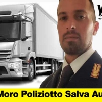 Valerio Moro Poliziotto Salva Autista Tir in Corsa