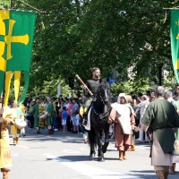 Palio di Legnano, un pavimento “parlante” per la Contrada Sant’Ambrogio