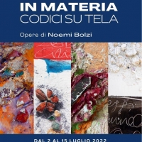 IN MATERIA. Codici su tela: apre ad Arco (TN) la mostra di Noemi Bolzi