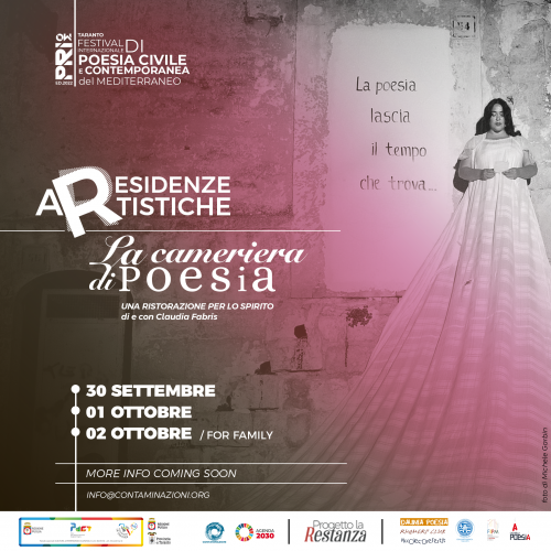 La Cameriera di Poesia arriva a Taranto in collaborazione con 'Primo' festival di poesia