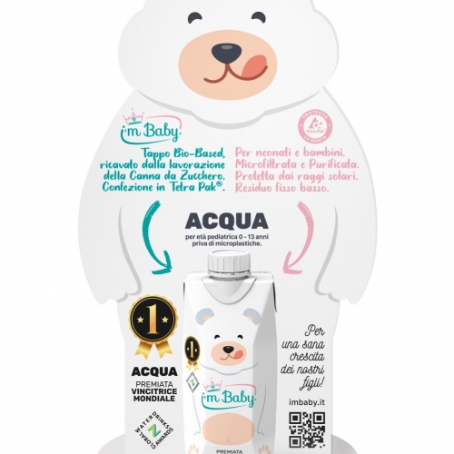  ACQUA IMBABY: è la prima acqua in Europa che non appena è entrata in commercio è diventata subito Vincitrice Mondiale al Global World Drink Award 