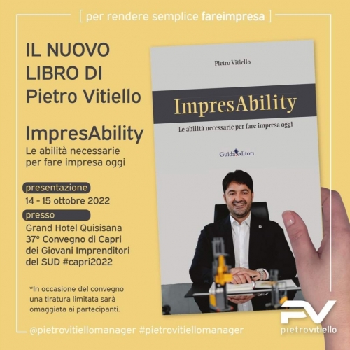 I segreti del fare impresa nel nuovo libro di Pietro Vitiello