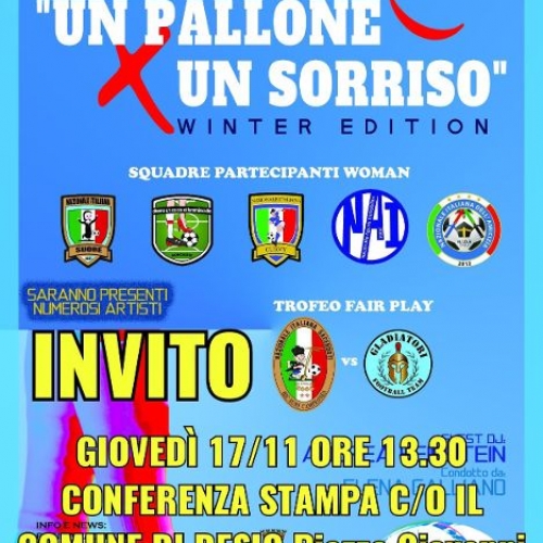 DESIO – Giovedì 17 nov 2022 – Conferenza Stampa della Decima edizione Un pallone X un sorriso winter edition