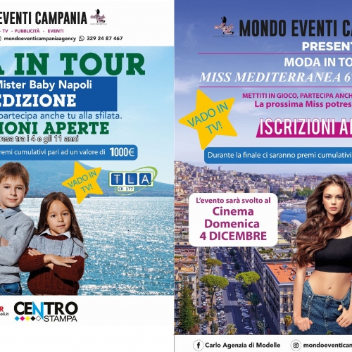 RITORNA “MODA IN TOUR” DI MONDO EVENTI CAMPANIA, DOMENICA 4 DICEMBRE