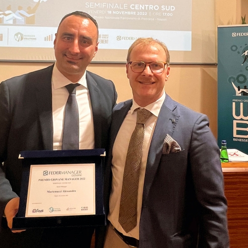 Ad Alessandro Martemucci di Federmanager Basilicata, tra i 10 migliori del Centro Sud Italia, il “Premio Giovane Manager 2022”