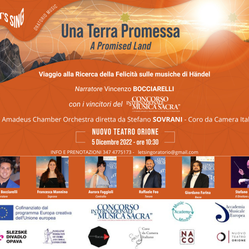 Una Terra Promessa - Viaggio alla ricerca della felicità sulle musiche di Handel