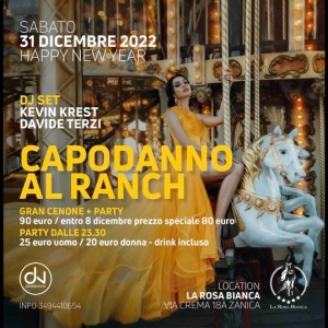  31/12 Capodanno al Ranch by DV Connection @ Rosa Bianca - Zanica (BG)