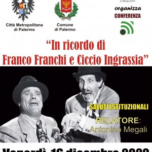  L’Agorà: nuova conversazione su Franco Franchi e Ciccio Ingrassia