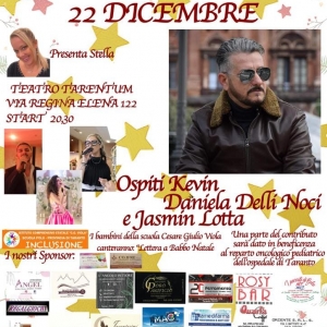 Nico Chioppa, concerto di Natale per i bambini di Taranto