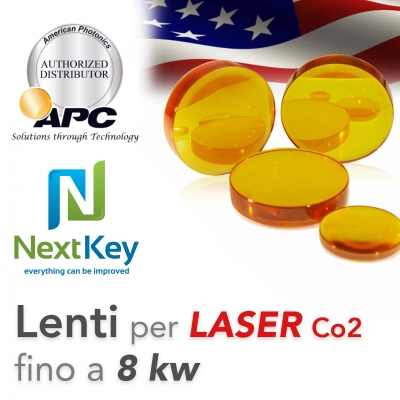 Lenti per macchine taglio laser lamiere co2 fino a 8 kw