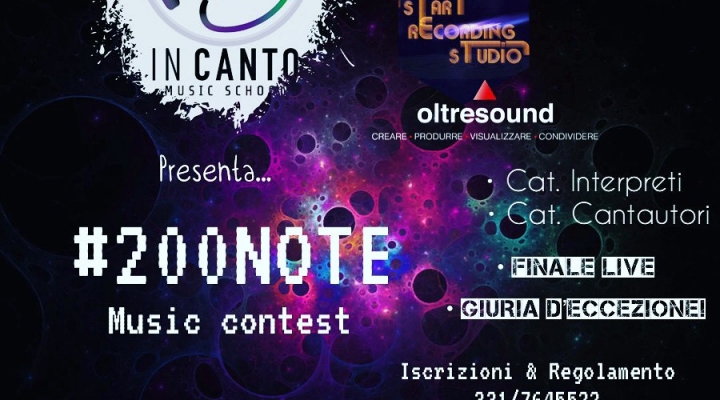 Concorso 200 note musicali in arrivo in Toscana!!!