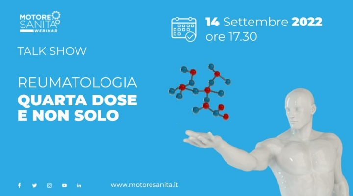 Invito stampa - Talk show Reumatologia: quarta dose e non solo - 14 settembre 2022, Ore 17:30