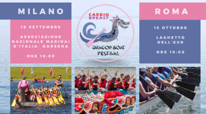 CardioBreast Dragon Boat Festival: l’iniziativa contro il tumore al seno e le malattie cardiovascolari