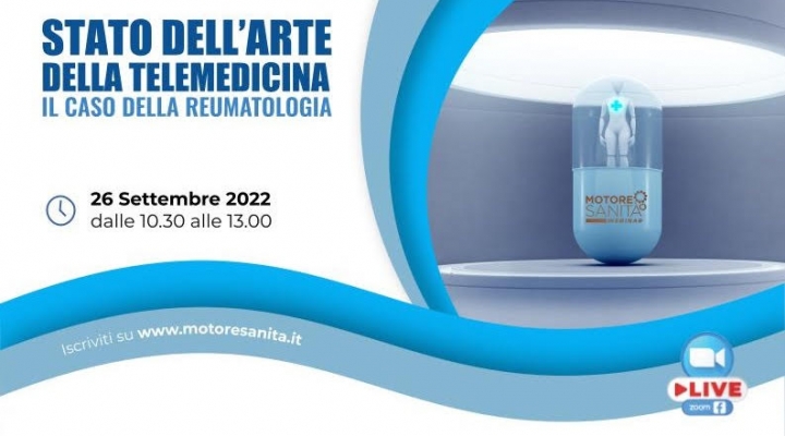 Invito stampa - Stato dell'arte della telemedicina. Il caso della reumatologia - 26 settembre 2022, Ore 10:30