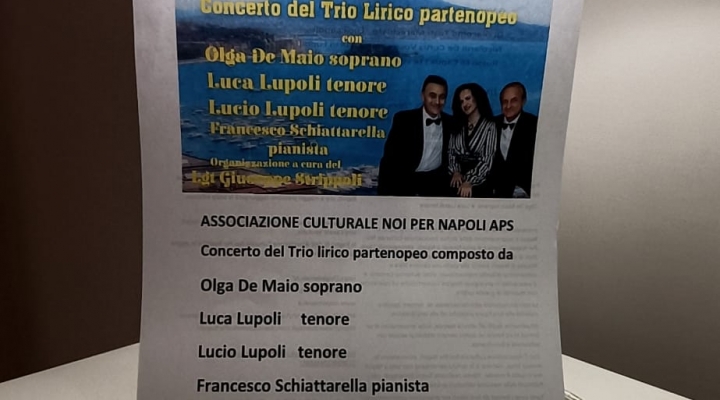 Grande successo per il Recital del Trio lirico partenopeo per il Raduno nazionale degli Amici del Commissariato Aeronautico a Napoli