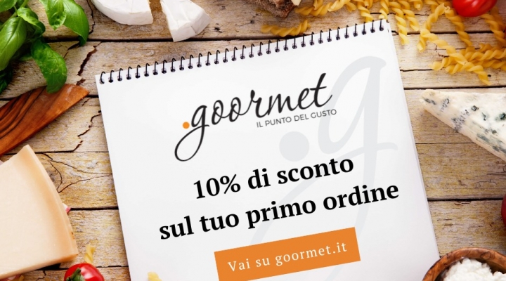 Goormet 10% di sconto sul tuo primo ordine