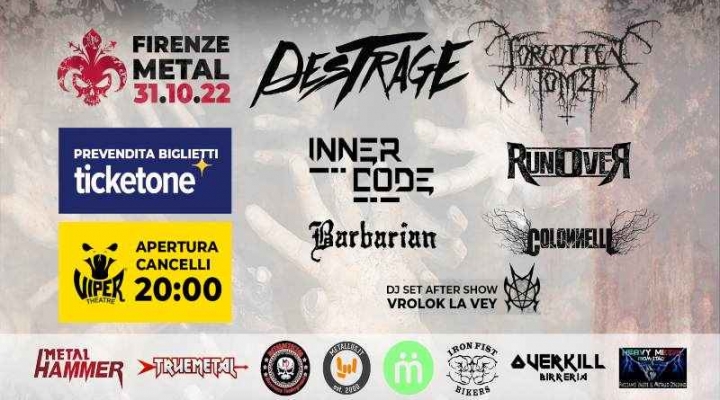 Firenze Metal, il cast dell'edizione 2022 al Viper Theatre