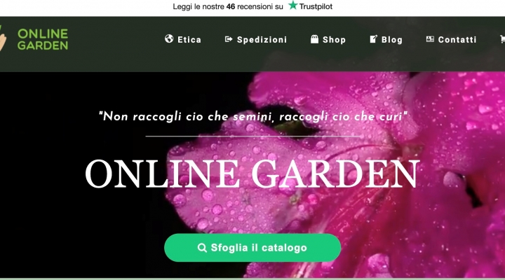 Onlinegarden.it: per trovare il meglio di piante e fiori online