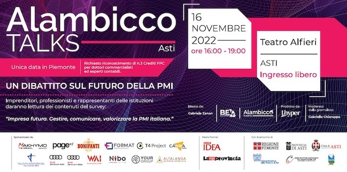 Alambicco Academy presenta “Talks”, meeting per il futuro delle PMI